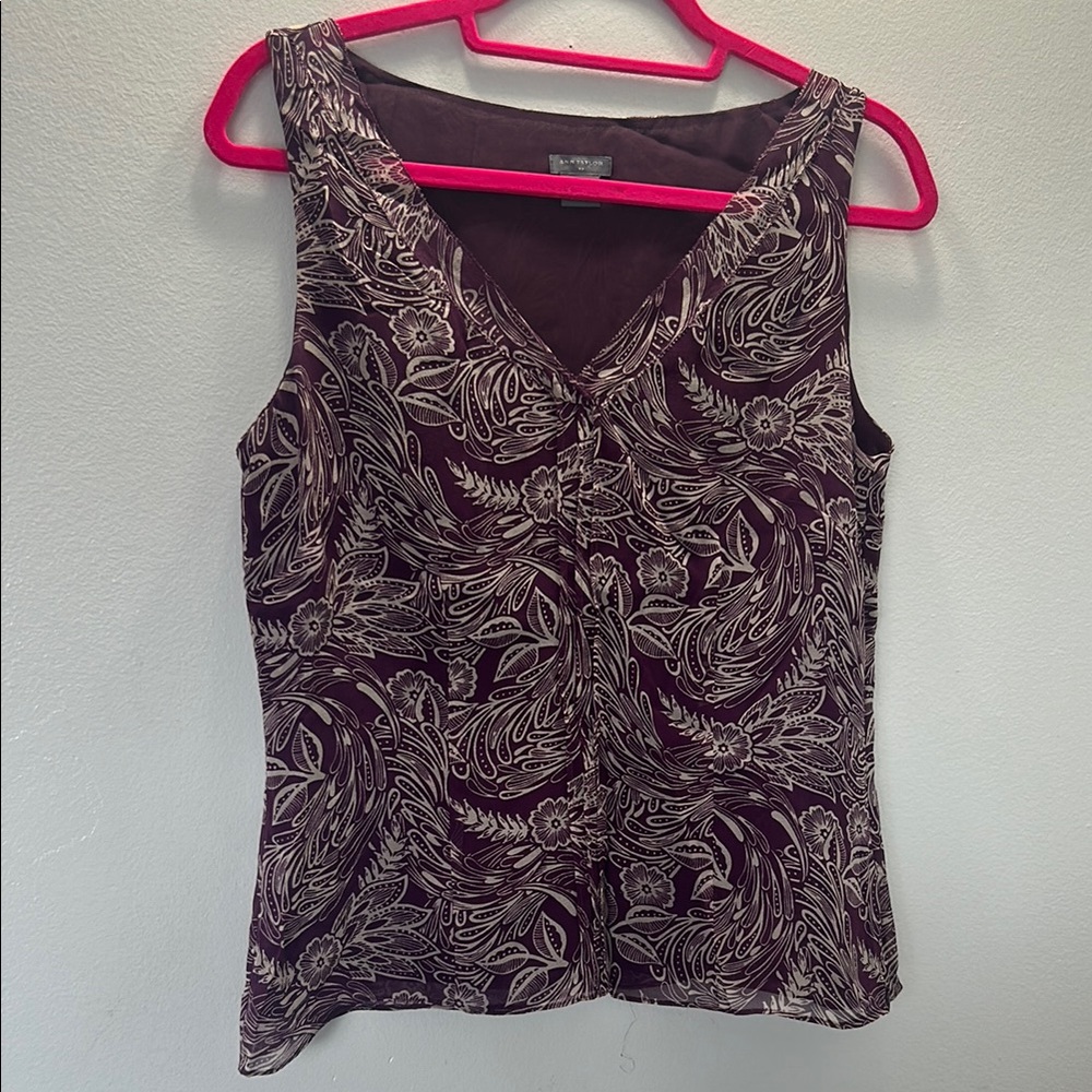Floral Patterned Sleeveless Top
